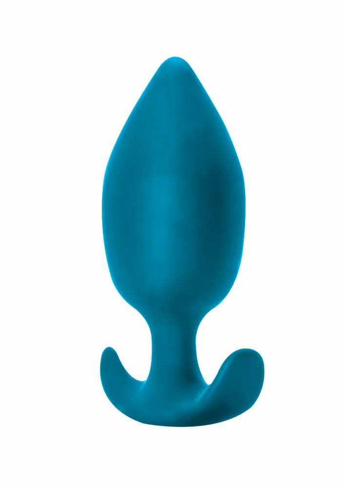   Анальный стимулятор с шариком SPICE IT UP INSATIABLE AQUAMARINE, силикон, цвет - аквамарин, 10,5(8,5)х4 см 