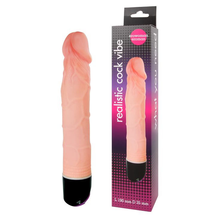 Вибратор-Ротатор REALISTIC COCK VIBE, 23,5х3,5 см 