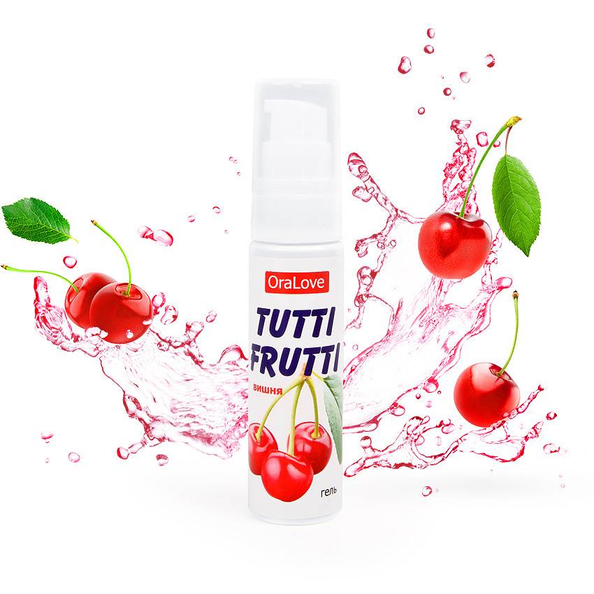 Съедобная смазка TUTTI-FRUTTI ВИШНЯ серии OraLove, 30 гр