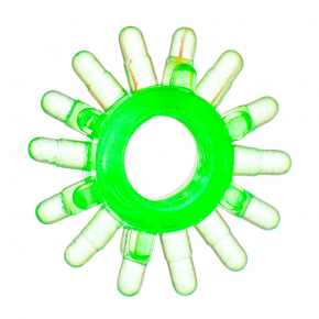 	Кольцо эрекционное гелевое зеленое/прозрачное, 1,5-1,8 см