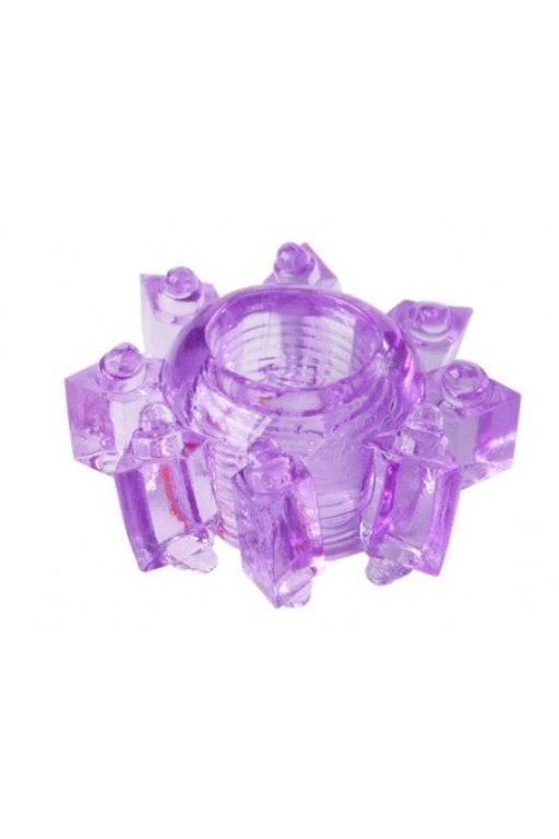 Прозрачно-фиолетовое гелевое эрекционное кольцо, 1,5-3,5 см
