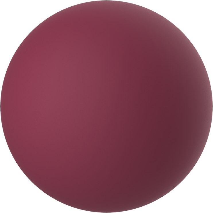 Набор вагинальных шариков LOVE STORY DIVA WINE RED со смещенным центром тяжести, силикон, цвет - бордо, 2,2-3 см