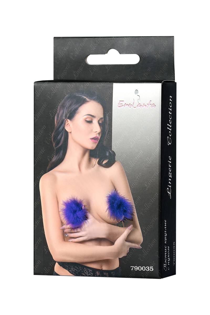   Пэстисы EROLANTA LINGERIE COLLECTION круглые, с пухом, фиолетовые