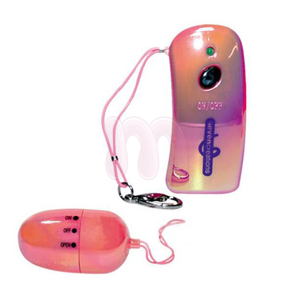 АКЦИЯ 30%! Виброяйцо с дистанционным управлением Wireless Vibrating Egg, АВС-пластик, перламутрово-розовое, 6х3,5 см
