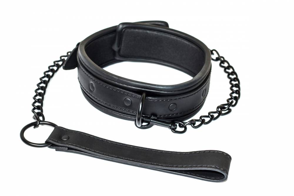 Ошейник PARTY HARD SIN, полиуретан, чёрный, ширина 2,6 см