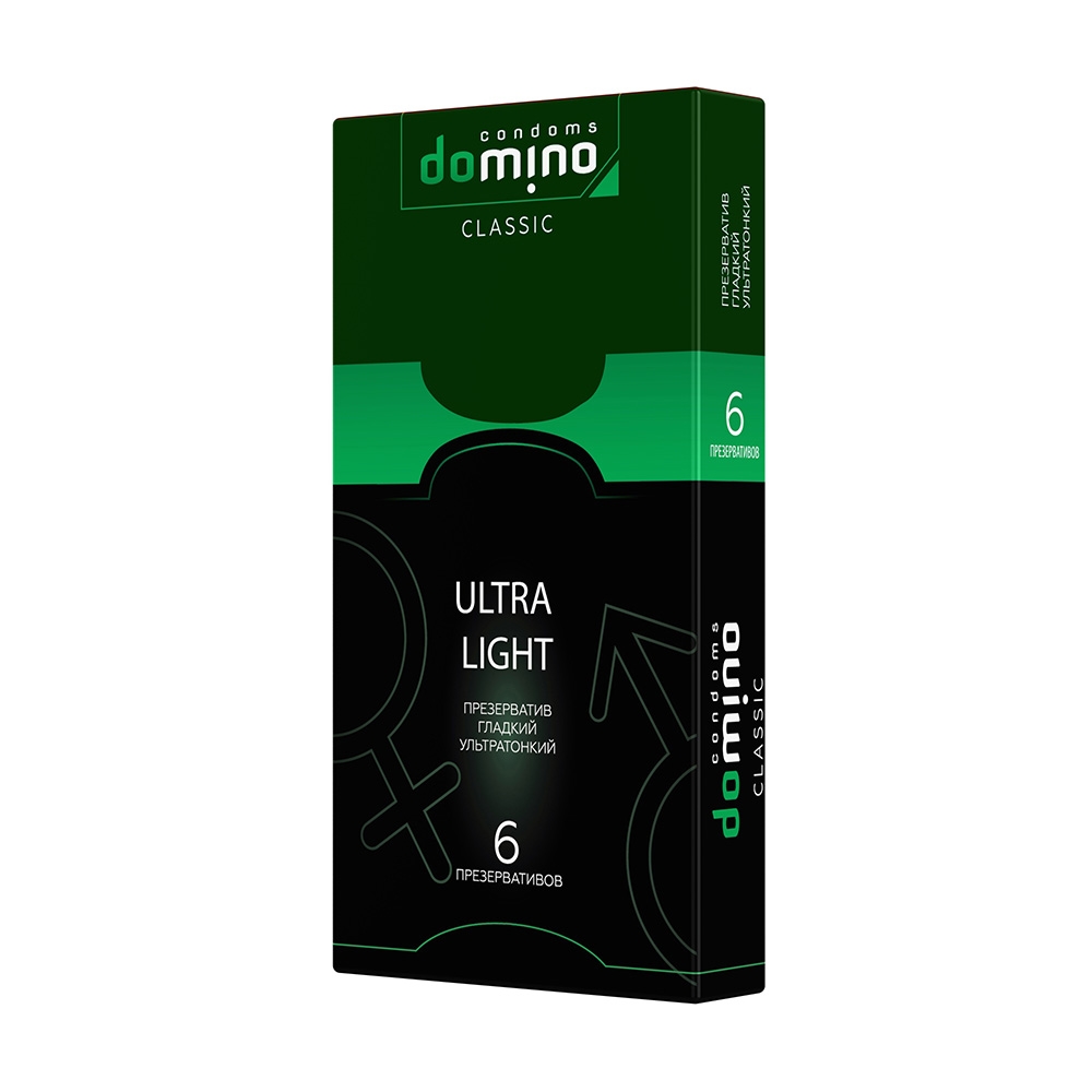 Презервативы DOMINO CLASSIC ULTRA LIGHT, супер-тонкие,  6 штук
