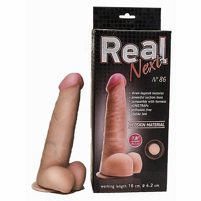 Фаллоимитатор REAL NEXT № 86 на присоске,19(16)х4,2 см