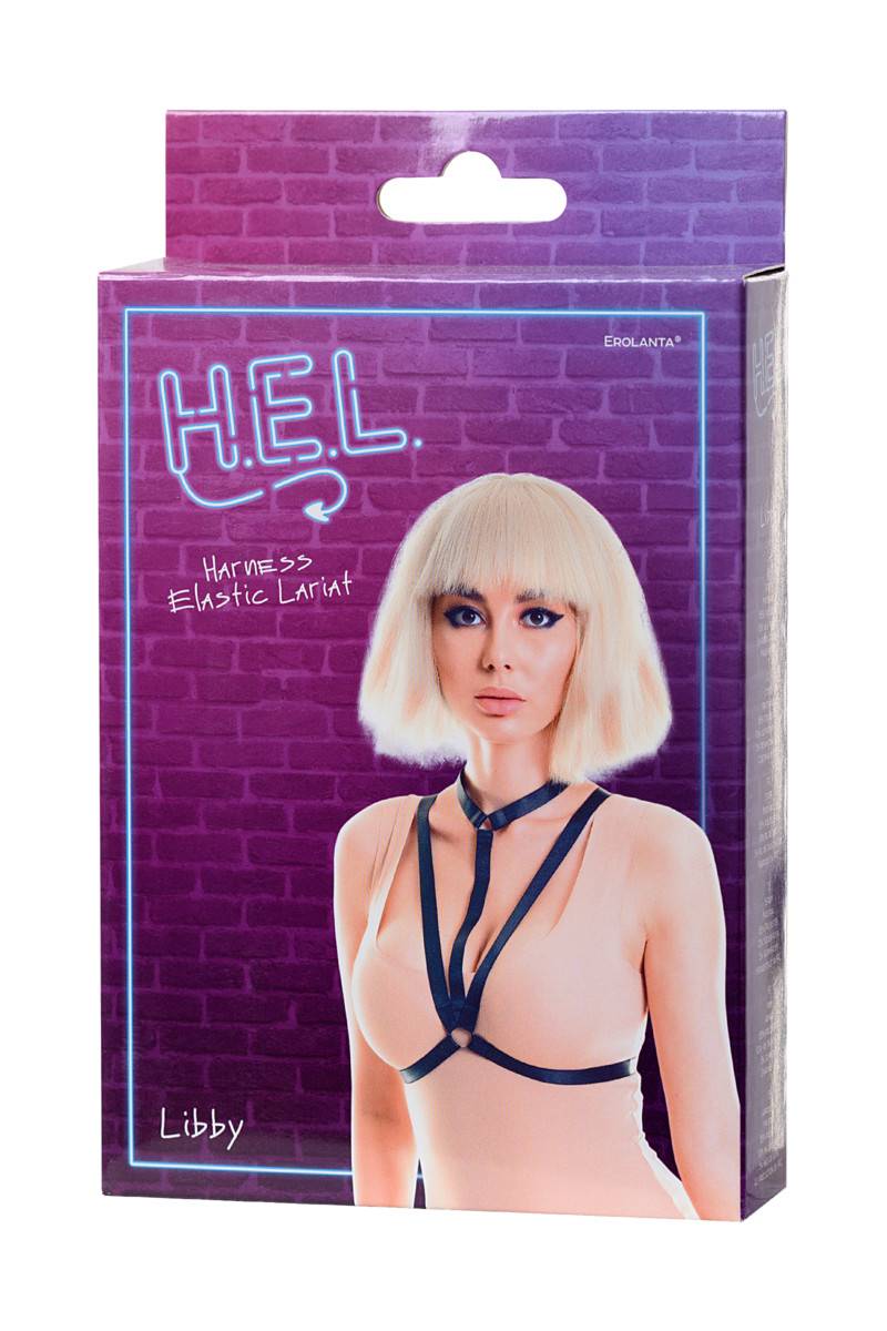 Стреп H.E.L. LIBBY текстиль, черный, разм. OS