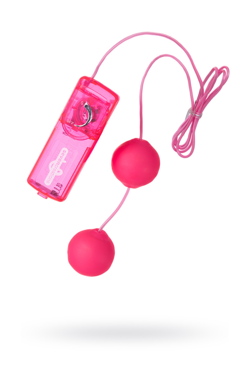 АКЦИЯ 30%! Вагинальные шарики DREAM TOYSС с вибрацией, выносной пульт, ABS-пластик, розовые, 3,6 см