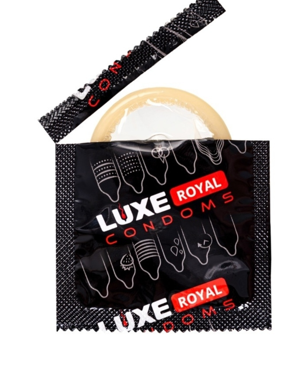 Ребристые презервативы LUXE ROYAL LONG LOVE  продлевающие с анестетиком, 3 шт.