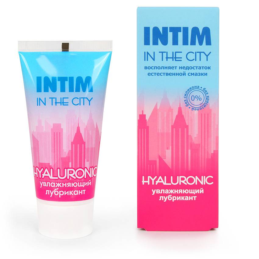 Любрикант увлажняющий INTIM IN THE CITY HYALURONIC на водной основе,  60 г арт. 