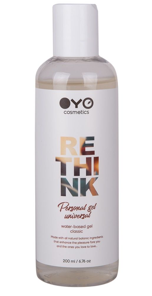 Гель-любрикант классический  OYO PERSONAL GEL UNIVERSAL увлажняющий, на водной основе, 200 мл