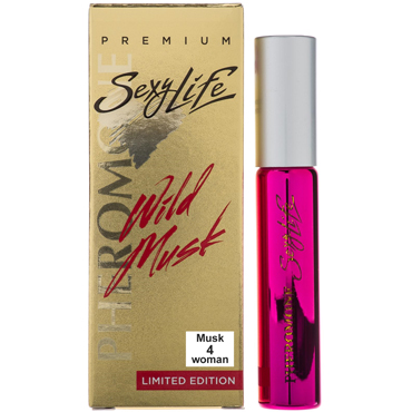 Премиум-духи Sexy Life № 4 Eros Versace  серии Wild Musk c мускусом и двойным содержанием ферамонов, 10 мл