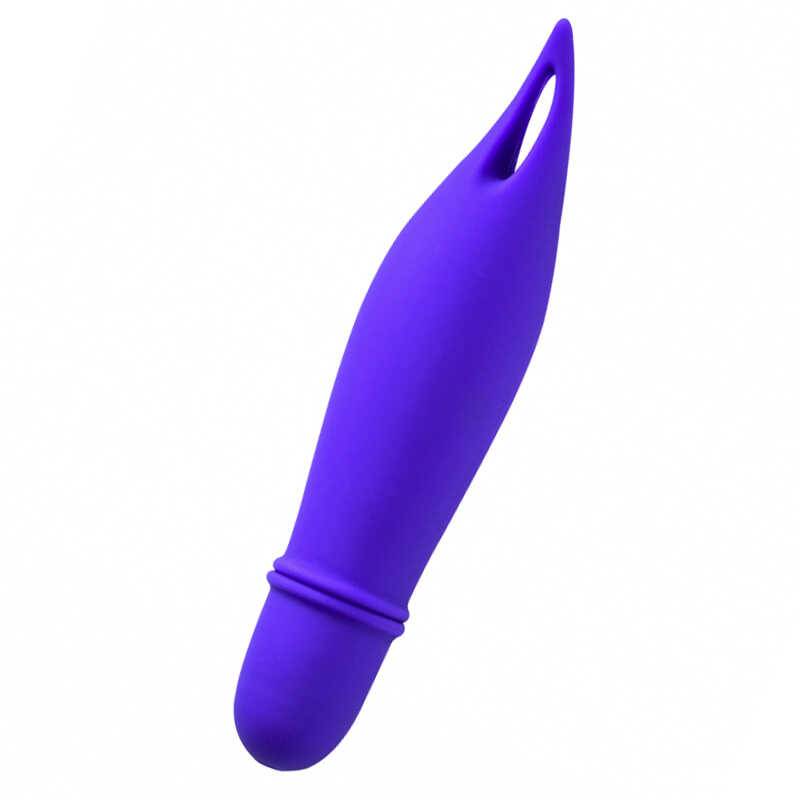 Минивибратор UNIVERSE GENTLE THORN PURPLE, 10 режимов, силикон, фиолетовый, 12,6х2,6 см 
