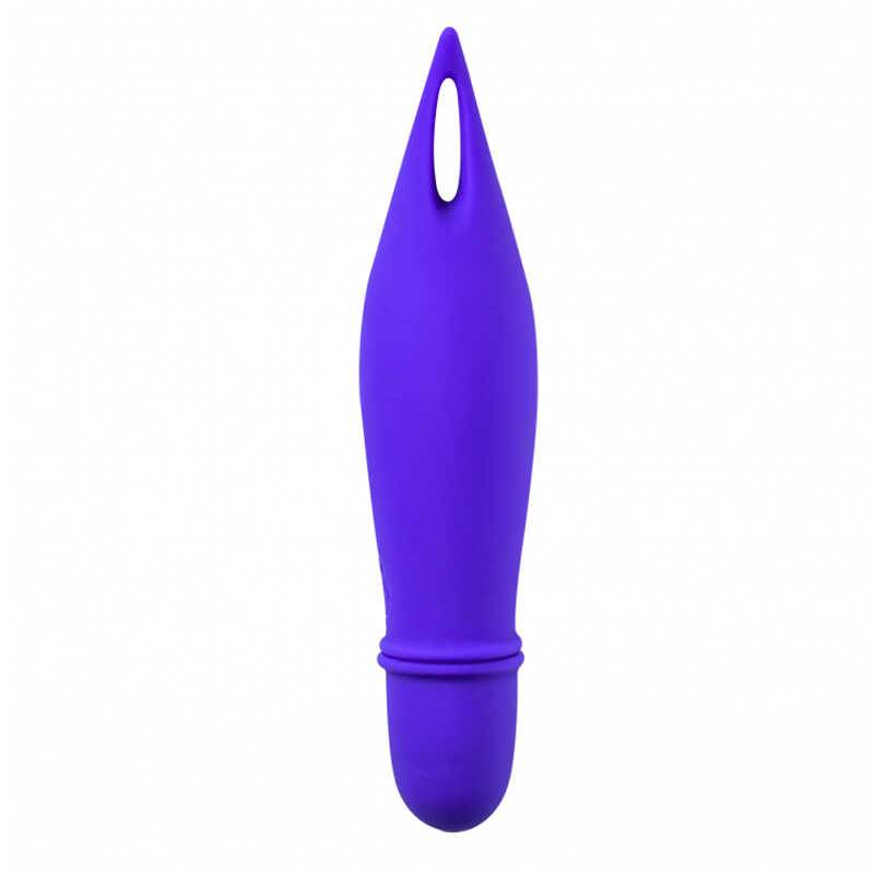Минивибратор UNIVERSE GENTLE THORN PURPLE, 10 режимов, силикон, фиолетовый, 12,6х2,6 см 