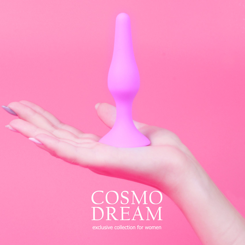 Пробка  COSMO DREAM, силикон, розовый, 10х2,8 см