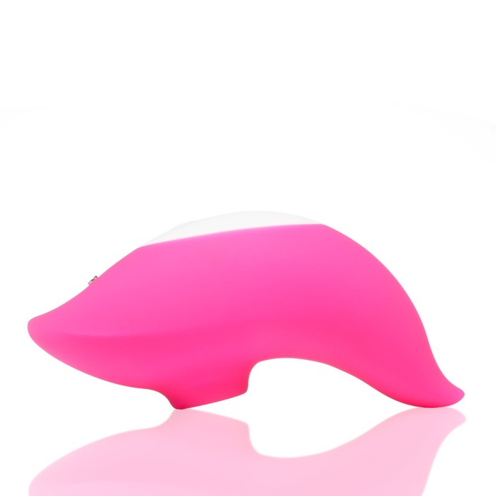 Вакуумно - волновой вибратор G SPOT VIBRATOR, перезаряжаемый, 12 режимов, силикон, розовый, 11х4 см