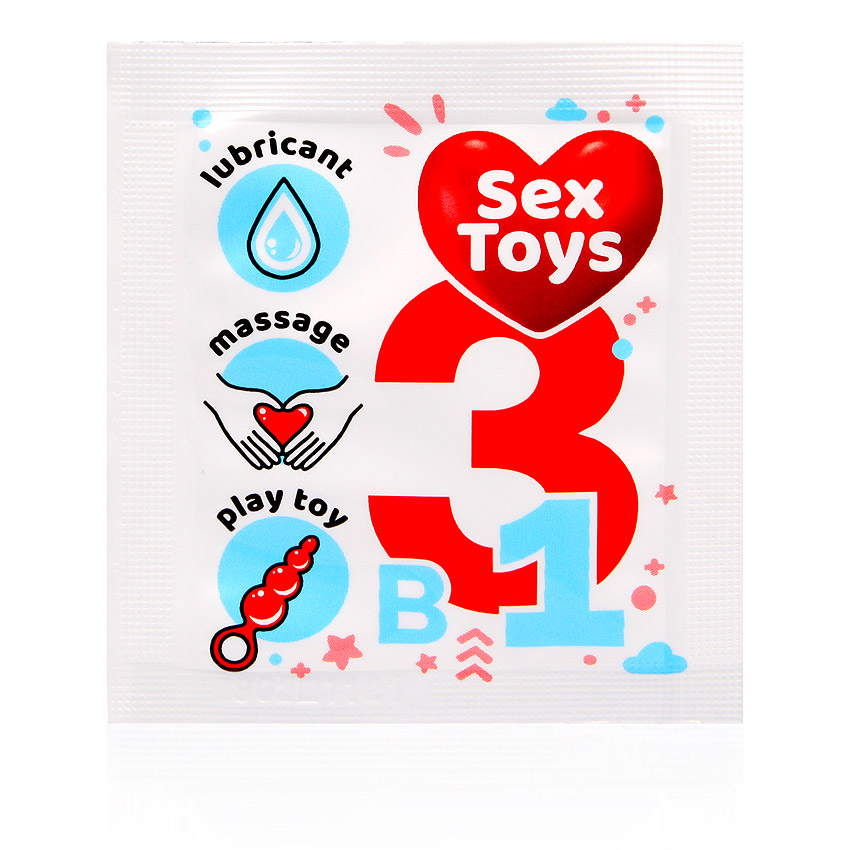 Гель-любрикант SexToys одноразовая упаковка, саше  4 гр