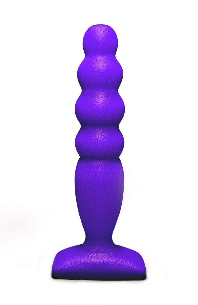 	Анальный стимулятор-Елочка LARGE BUBBLE PLUG PURPLE, Pure Elastic, фиолетовый,14,5(12,5)х3,2 см 