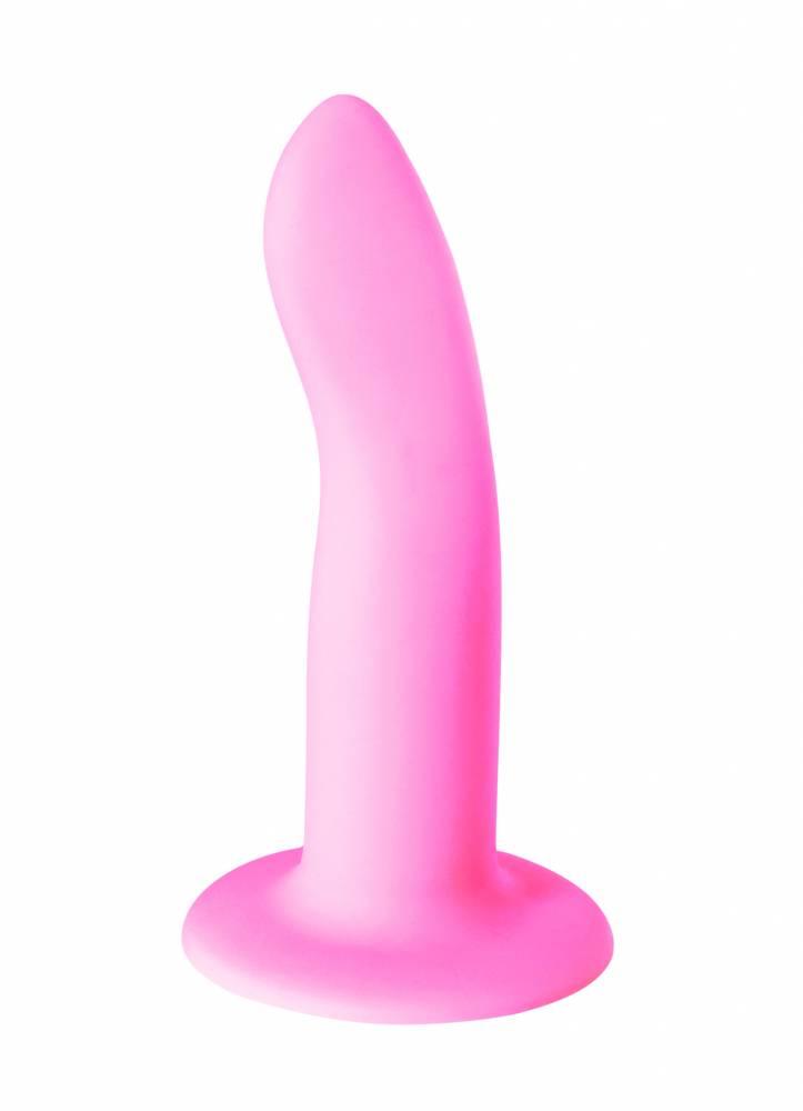 Нереалистичный фаллоимитатор FLOW EMOTIONAL PINK жидкий силикон, розовый, 13(12)х2,9 см