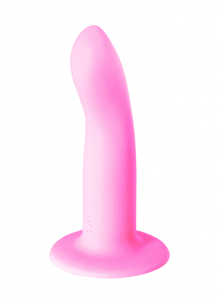 Нереалистичный фаллоимитатор FLOW EMOTIONAL PINK жидкий силикон, розовый, 13(12)х2,9 см