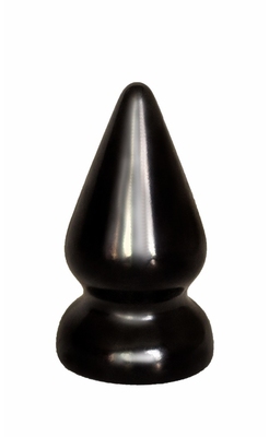 Анальная втулка BLACK MAGNUM, силикон, черная, 10х4,5 см  