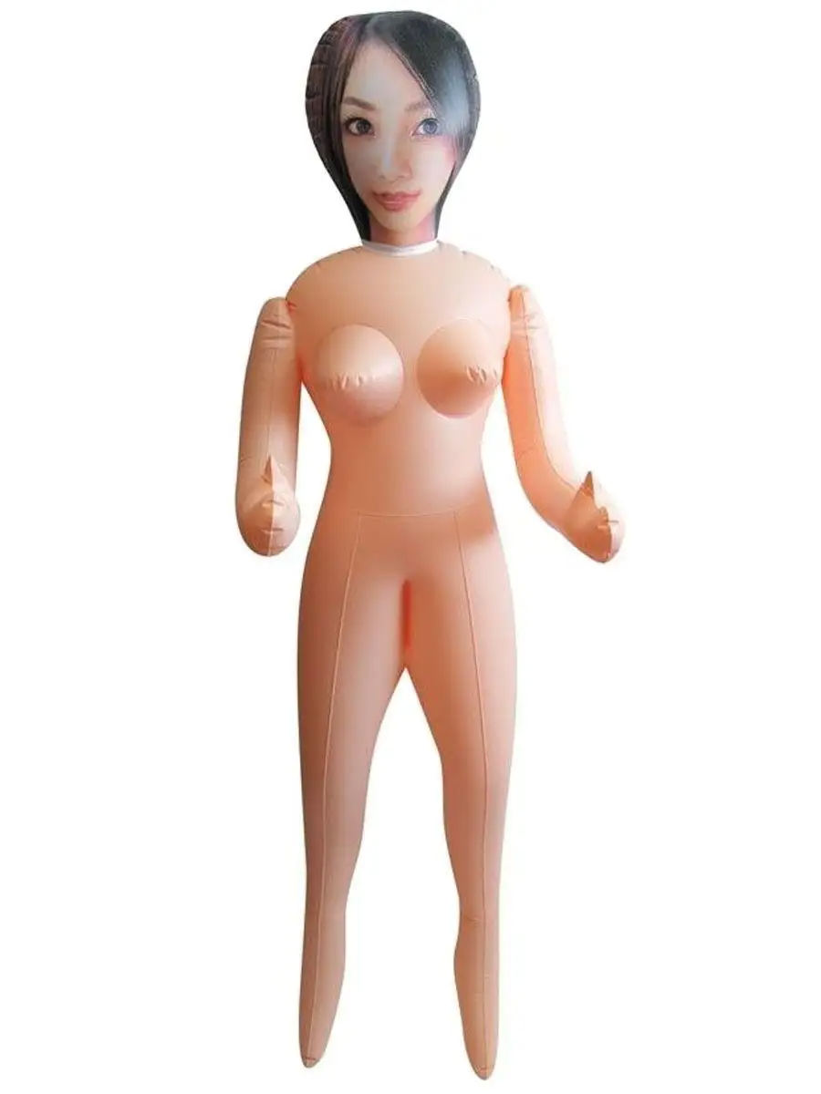 АКЦИЯ 20% Секс кукла надувная АЗИАТКА с кибер-вставкой Вагина-Анус, насосом, 150 см (БЕЗ КОРОБКИ)