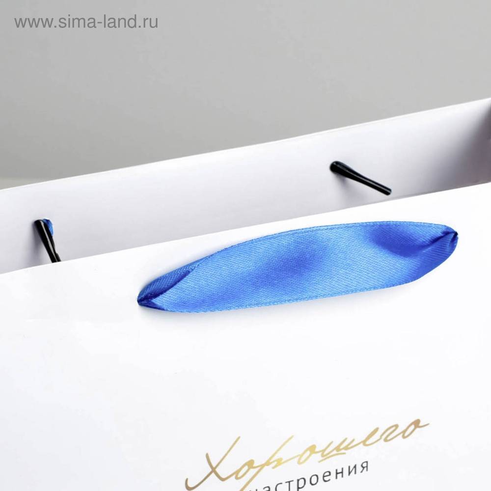 Пакет подарочный ХОРОШЕГО НАСТРОЕНИЯ ламинированный, 22 × 17.5 × 8 см