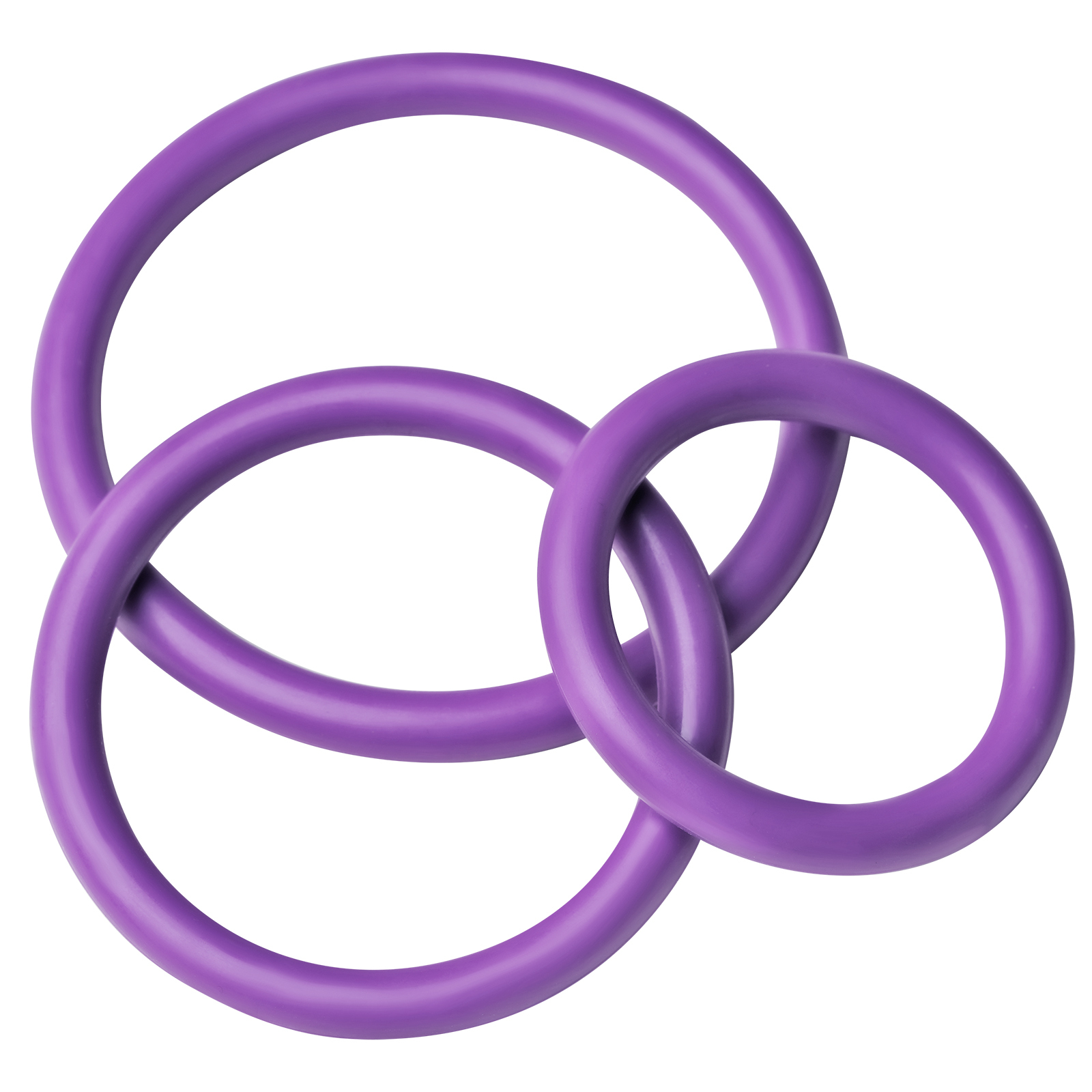 	Набор 3 кольца разного диаметра, силикон, фиолетовые, диаметры внутренние 5,4, 3 см