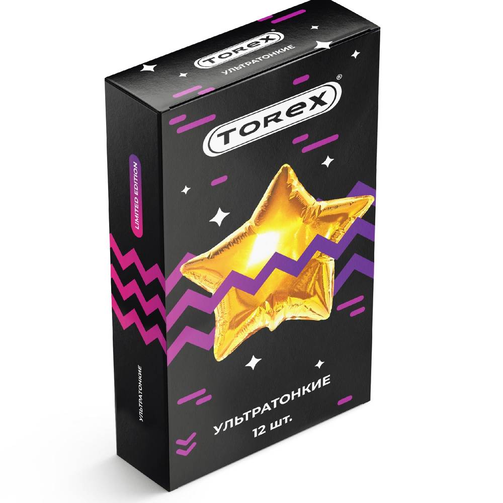 Презервативы TOREX LIMITED EDITION ультратонкие гладкие, 12 шт. Презервативы TOREX LIMITED EDITION ультратонкие гладкие, 12 шт.