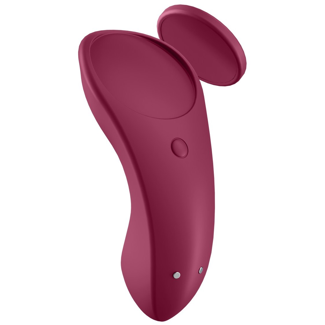 АКЦИЯ 15% Клиторальный Смарт-вибратор в трусики SATISFYER SEXY SECRET, 10 режимов, силикон, бордовый, 9х3,5 см (БЕЗ КОРОБКИ)