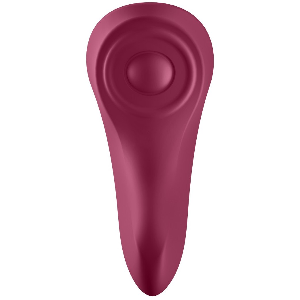 АКЦИЯ 15% Клиторальный Смарт-вибратор в трусики SATISFYER SEXY SECRET, 10 режимов, силикон, бордовый, 9х3,5 см (БЕЗ КОРОБКИ)