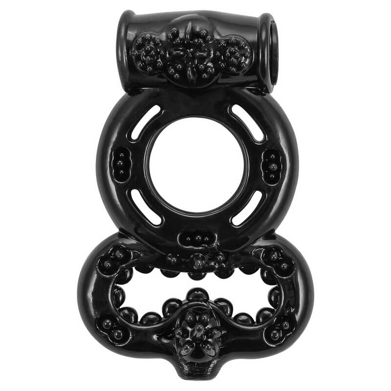 Эрекционное кольцо RINGS TREADLE BLACK, ТПЕ, черное, 7х2 см 