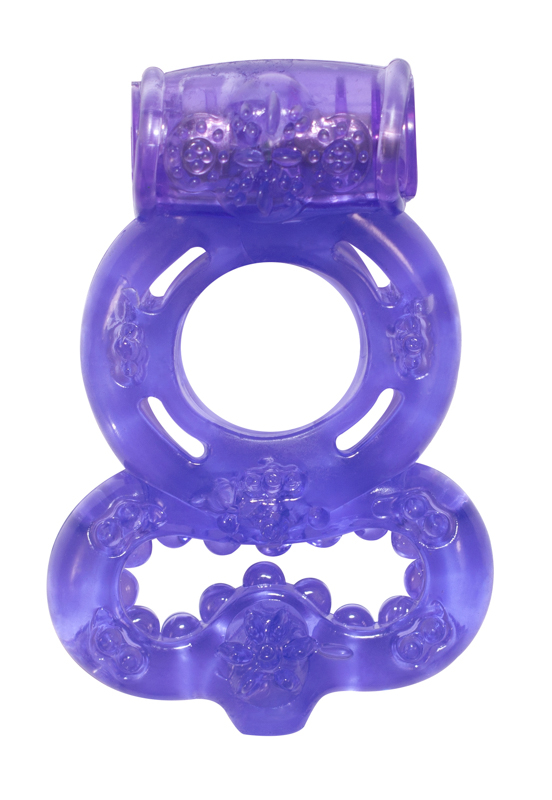 Эрекционное кольцо RINGS TREADLE  PURPLE, ТПЕ, фиолетовое