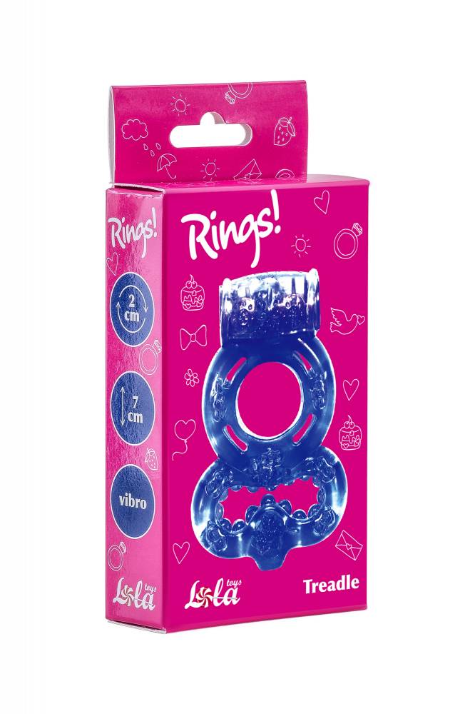 Эрекционное кольцо RINGS TREADLE  PURPLE, ТПЕ, фиолетовое