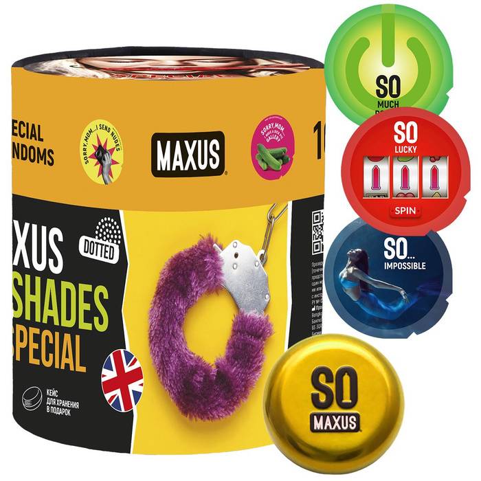 Презервативы MAXUS  SEX SPECIAL  точечно-ребристые, в ассортименте, 1 шт.