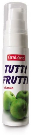 		АКЦИЯ 30% Съедобная смазка TUTTI-FRUTTI ЯБЛОКО серии OraLove, 30 гр