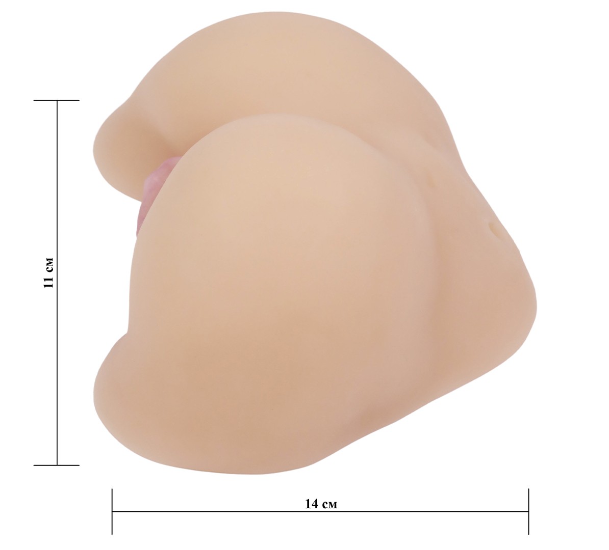 Мастурбатор Вагина-Попка NOT Toys Anna Premium Неоскин, телесная, 20х14х11 см