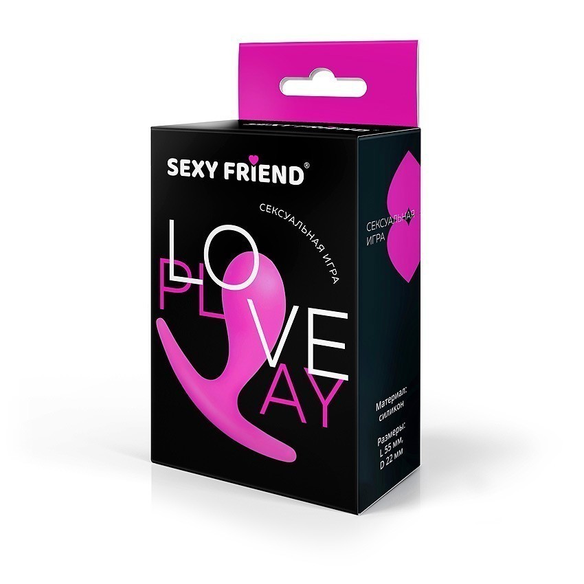 Маленькая анальная втулка для ношения, розовая, силикон, 5,5х2,2 см