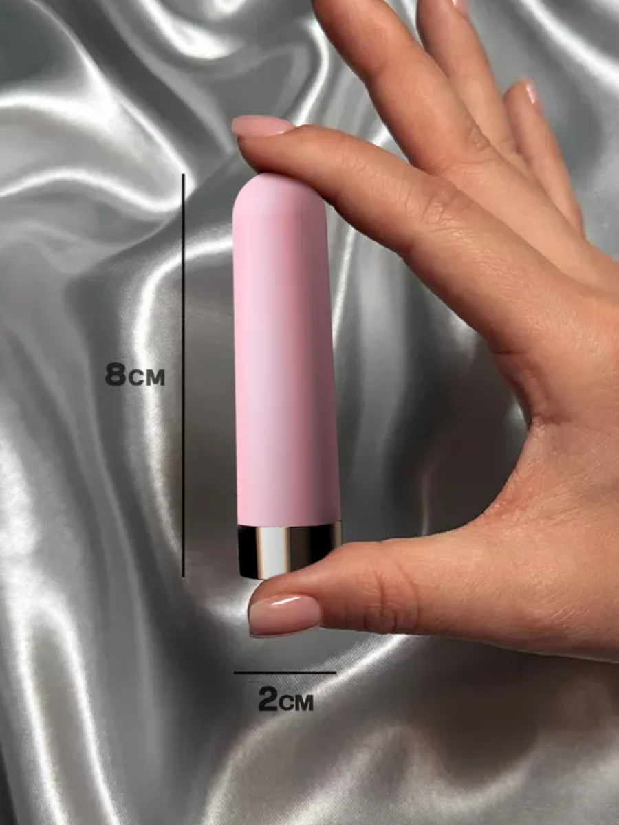 Вибропуля водонепроницаемая VSLove, 10 режимов, abs пластик; медицинский силикон, 8х2 см