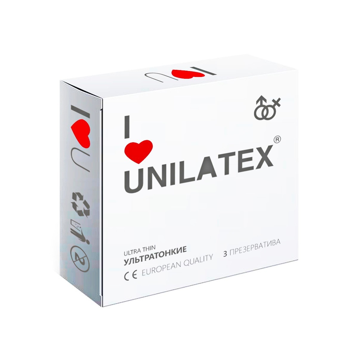 Презервативы UNILATEX  ULTRA THIN ультратонкие, 3 шт. 