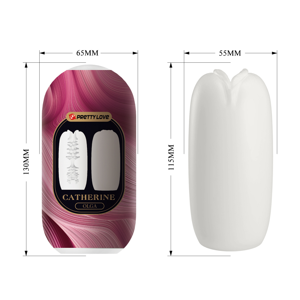 Маструбатор PRETTY LOVE CATHERINЕ, ТПР, 13(11,5)х6,5(5,5) см