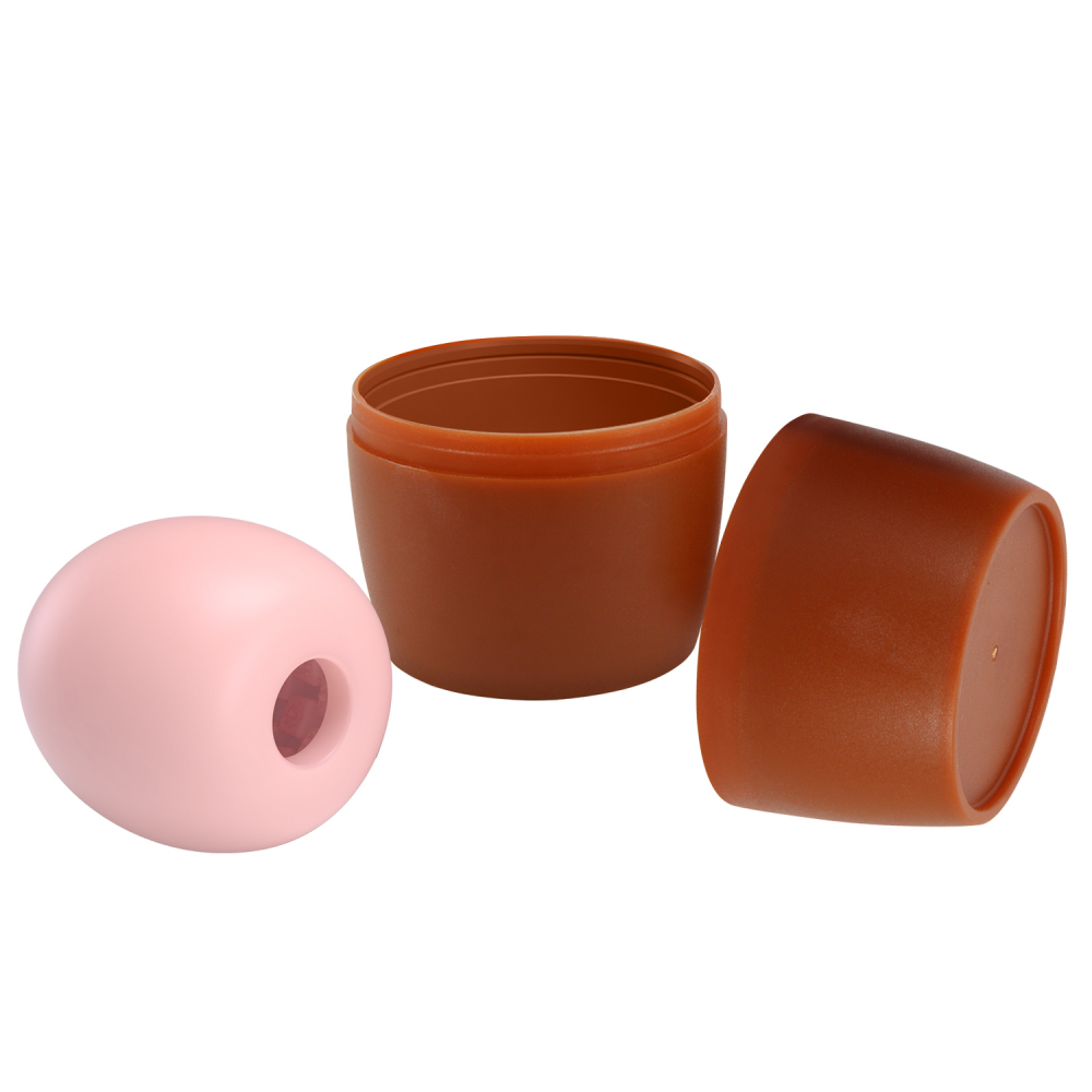 Маструбатор SAUTERMES в корпусе-бочонке, ТПР, розовый, 6,5х5х4,5 см