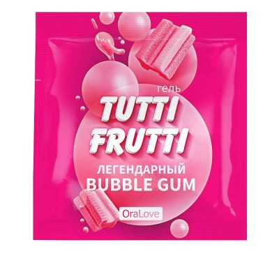 Интимный гель TUTTI-FRUTTI BUBBLE GUM 4 гр, саше