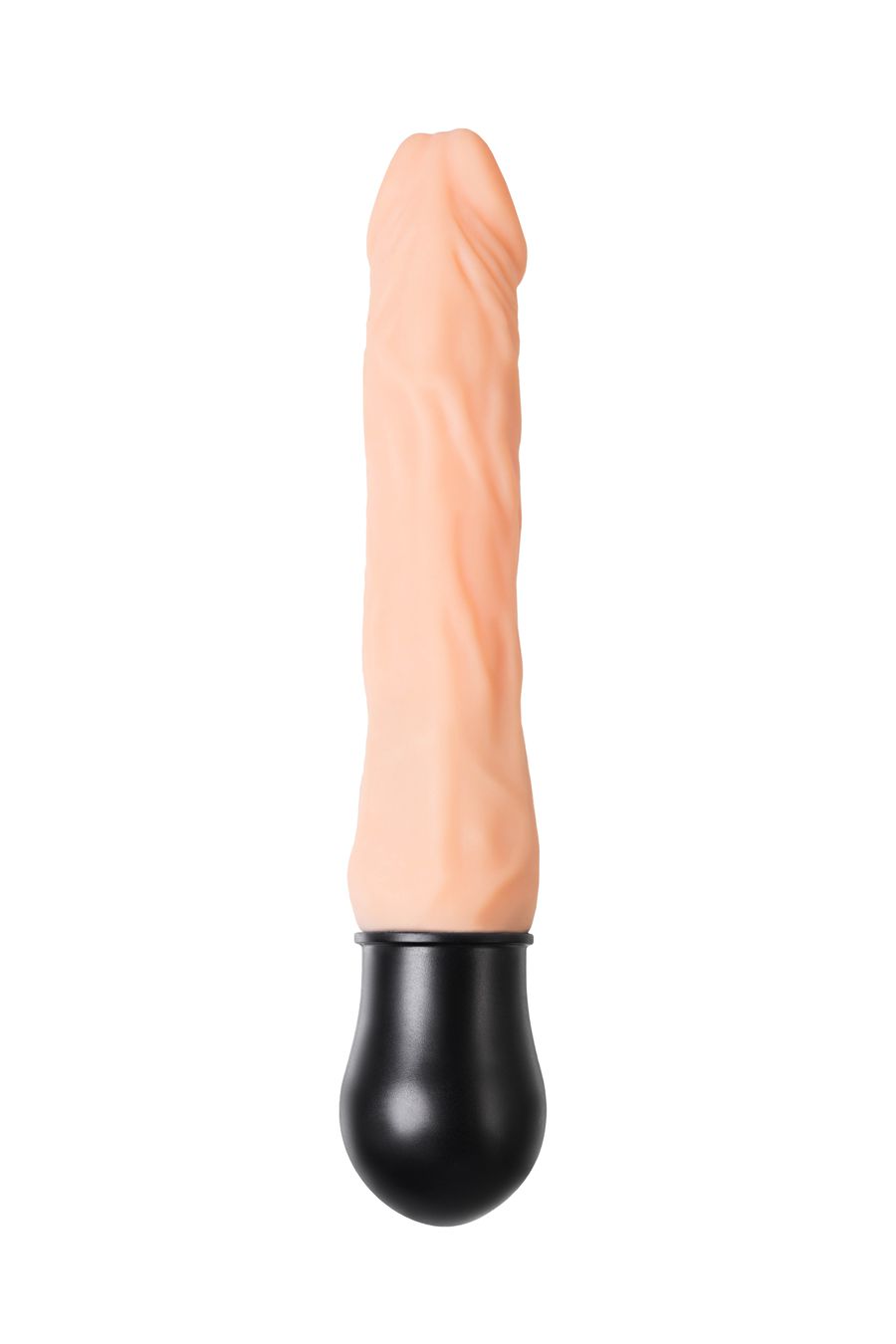 Гибкий, нежный реалистичный вибратор A-TOYS HOT с нагревом, 12 режимов, высококачественный силикон, телесный, 25(19)х4 см