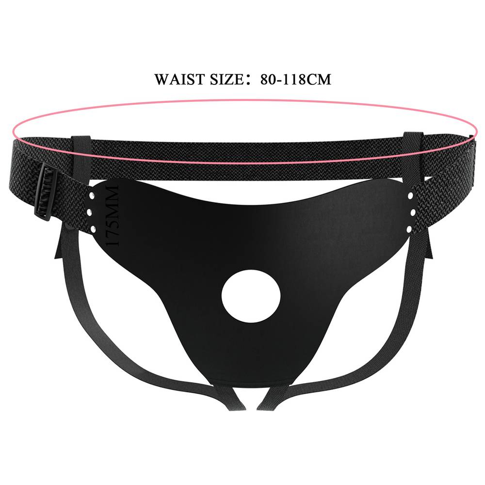Универсальные трусики HARNESS BRIEFS для страпона, полиуретан, черные