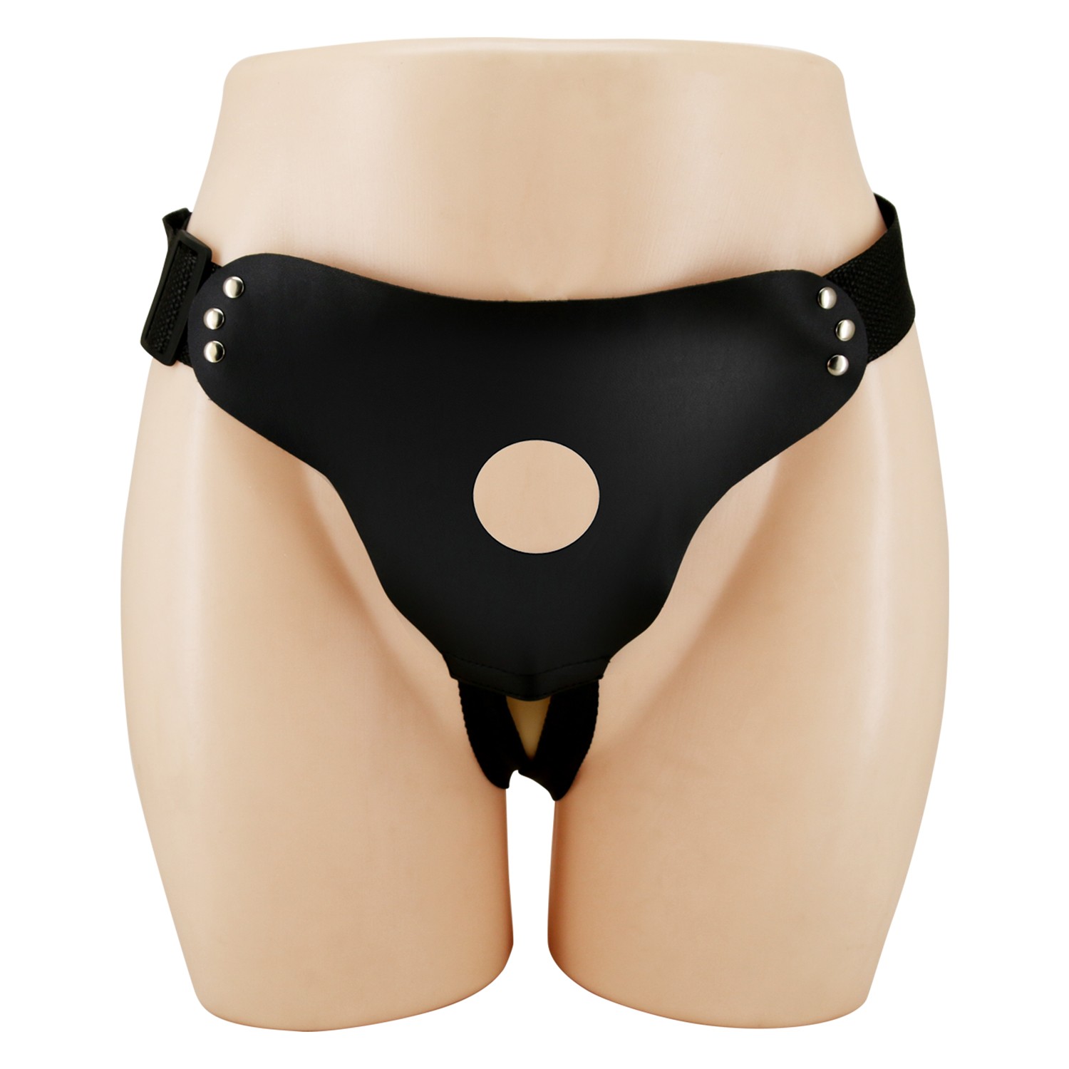 Универсальные трусики HARNESS BRIEFS для страпона, полиуретан, черные