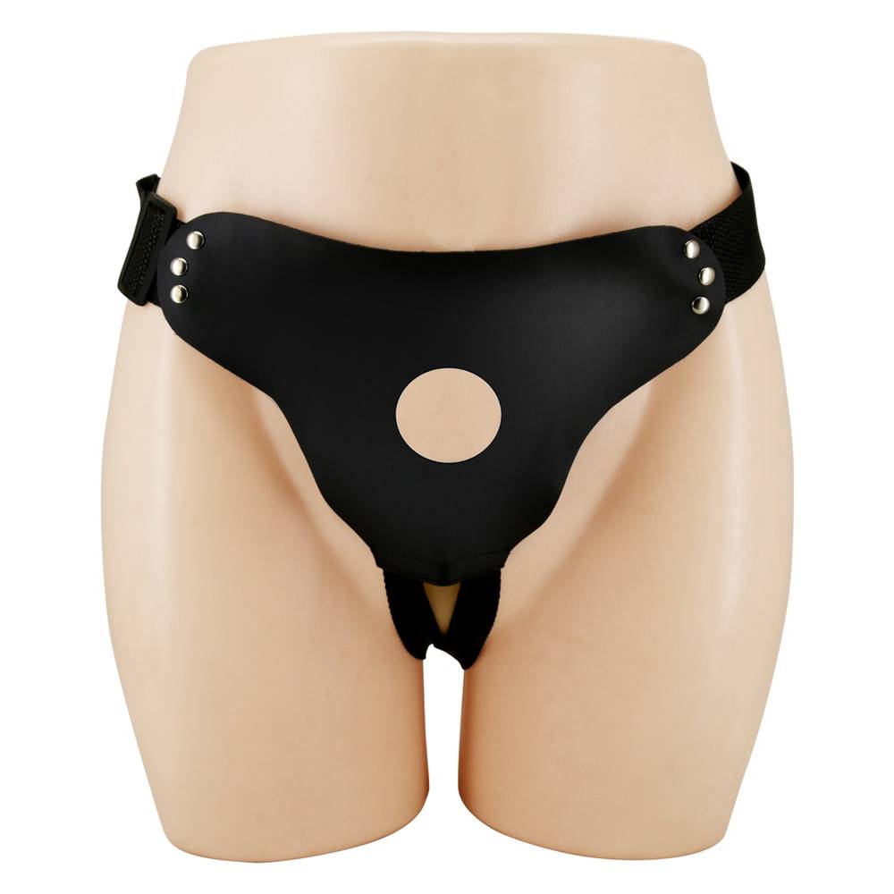 Универсальные трусики HARNESS BRIEFS для страпона, полиуретан, черные