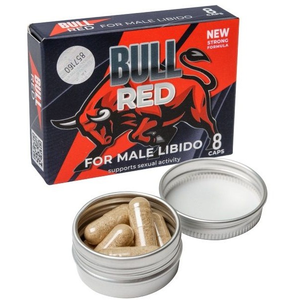 Капсулы мужские BULL RED для сексуальной активности, 1 шт.