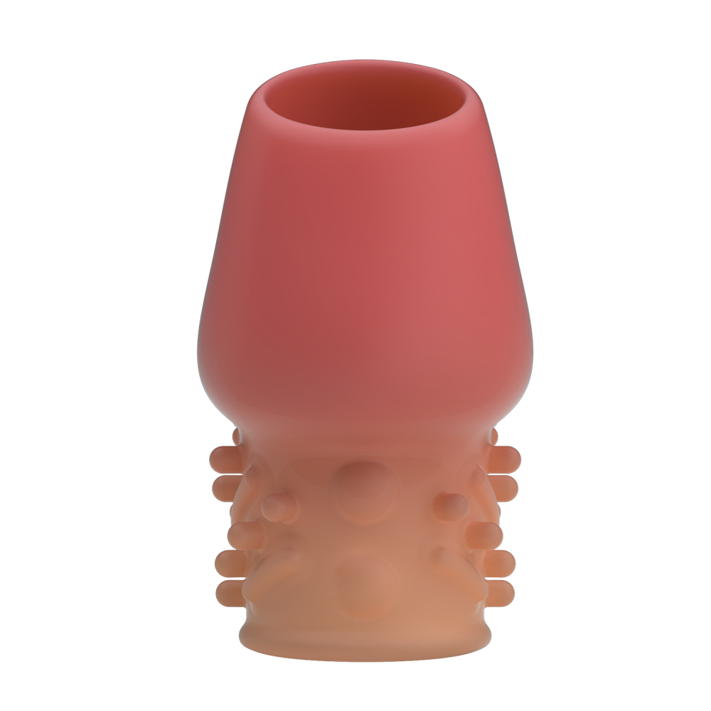 Открытая насадка на пенис MATIAS рельефная, ТПР, телесная, 6,5х3,6 см